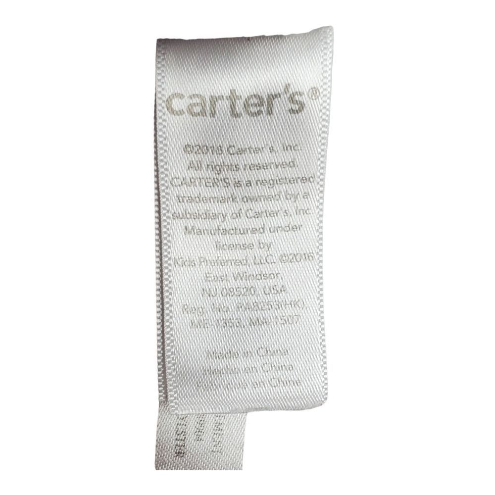 Carter’s Elephant Grey Security Blanket Lovey Baby Plush Toy Satin Back 14x14 - Picture 5 of 9